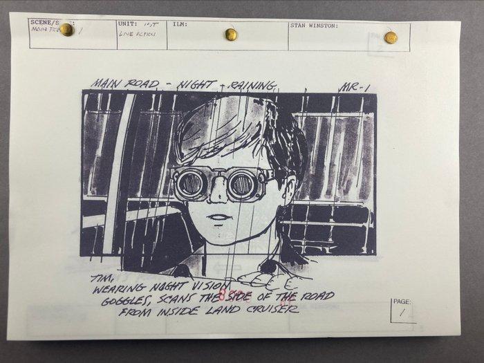 Jurassic Park - 120 Storyboards - T-Rex attacks Land Cruiser, Verzamelen, Film en Tv