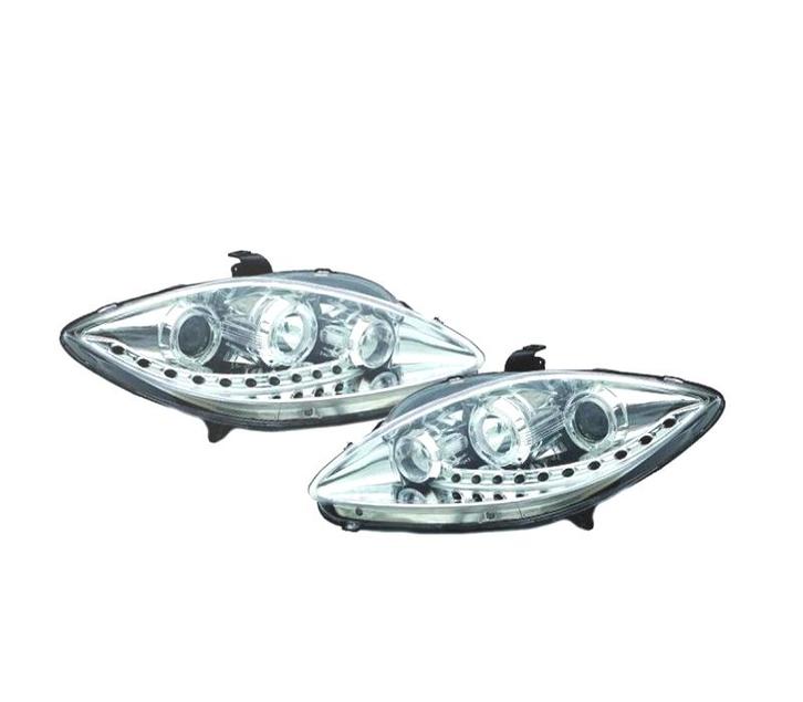 PHARES SEAT LEON ALTEA TOLEDO 04-09 FOND CHROME LUMIÈRE DIUR, Autos : Pièces & Accessoires, Éclairage, Envoi