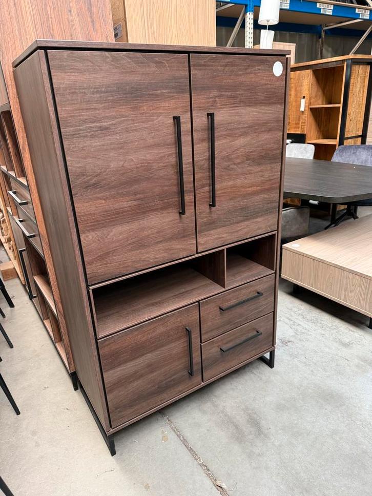 Durham bergkast, kleur dark almond, Huis en Inrichting, Kasten | Wandmeubels, Nieuw, Metaal, Overige materialen