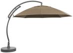 NIEUW - Parasol XL375 Olefin + voet taupe, Nieuw, Verzenden