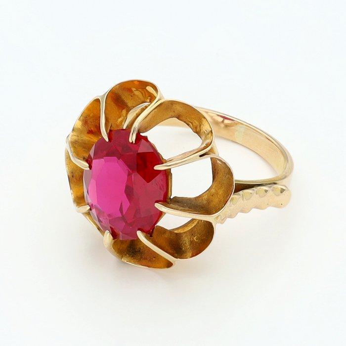 Bague - 14 carats Or jaune Rubis, Bijoux, Sacs & Beauté, Bagues