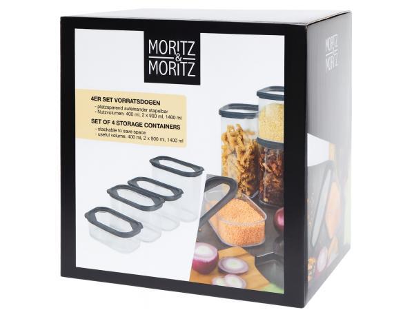 Veiling - Moritz & Moritz 4-delige voorraadpotten set – st, Huis en Inrichting, Keuken | Keukenbenodigdheden
