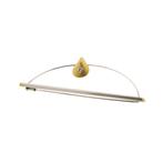Platina broche met diamant | 0,80 ct. (witgoud) (witgoud), Handtassen en Accessoires, Broches, Gebruikt, Overige kleuren, Ophalen of Verzenden
