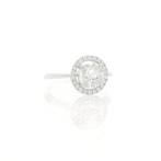 Ring - 18 karaat Witgoud - 0.73ct. tw. Diamant (Natuurlijk), Handtassen en Accessoires, Ringen, Nieuw