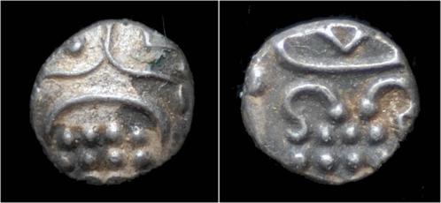 18th-19th cent India Southern India Ar fanam zilver, Timbres & Monnaies, Monnaies & Billets de banque | Collections, Envoi