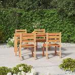 vidaXL Ensemble à manger de jardin 5pcs Bois de teck, Jardin & Terrasse, Verzenden, Neuf