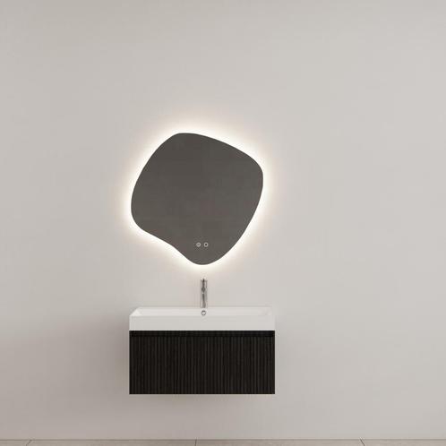 Badkamermeubel Gliss Design Timotheus 70 cm Black Veneer, Doe-het-zelf en Bouw, Sanitair, Bad, Nieuw, Ophalen of Verzenden