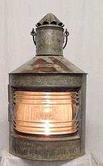 Navigation lamp, Starboard lamp - Zink, Koper, Messing &, Antiek en Kunst, Curiosa en Brocante
