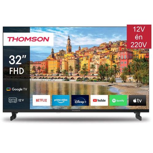 Thomson 32 Google TV - Full HD - 12V & 220V - DVB-S2/C/T2, Audio, Tv en Foto, Televisies, Nieuw, Ophalen of Verzenden