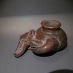 Nayarit Terracotta Hondenvaas. 20 cm D. 100 v.Chr. - 250, Verzamelen