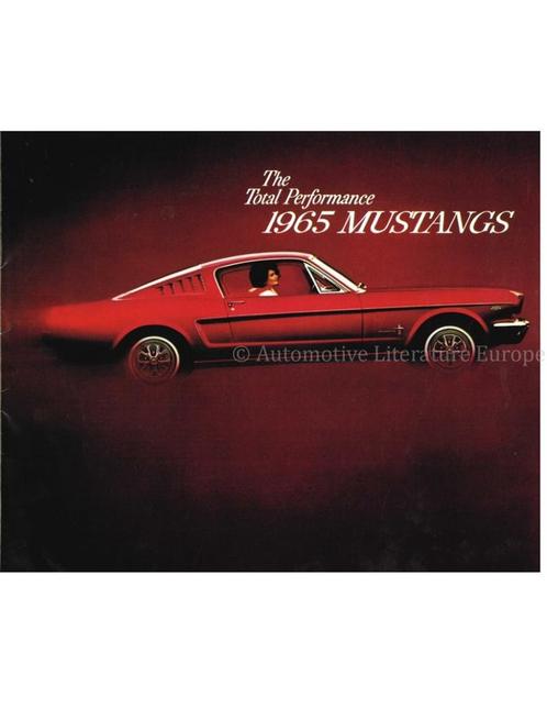 1965 FORD MUSTANG BROCHURE ENGELS (USA), Boeken, Auto's | Folders en Tijdschriften, Ophalen of Verzenden