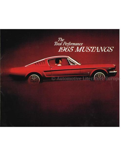 1965 FORD MUSTANG BROCHURE ENGELS (USA), Livres, Autos | Brochures & Magazines, Enlèvement ou Envoi