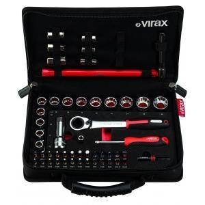 Virax koffer 51 st. kraansleutel+doppen+bits 1/4, Bricolage & Construction, Sanitaire