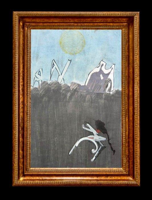 Sergio Dangelo (1932–2022) - Il ramo caduto, Antiek en Kunst, Kunst | Schilderijen | Klassiek