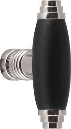 Meubelknop Timeless 1934M Mat Nikkel/ebbenhout, Ophalen of Verzenden, Nieuw