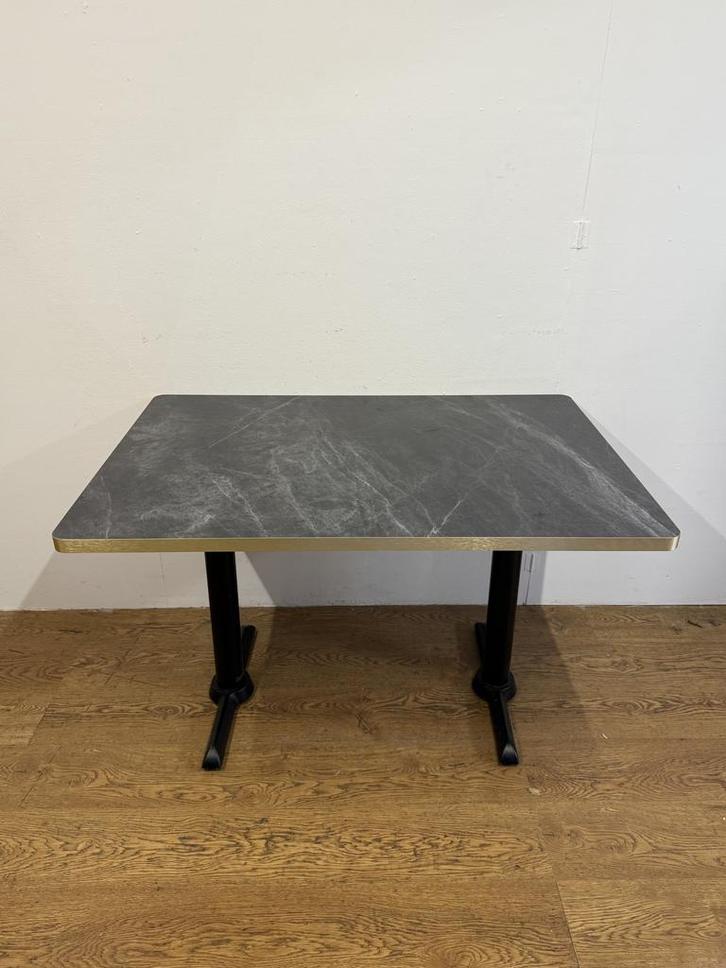 Gebruikte Tafel (120x80cm) - T1525- Vintage/Café, Huis en Inrichting, Tafels | Eettafels, Ophalen