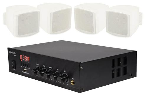 Geluidsinstallatie Met Compacte 100V Versterker En 4, Audio, Tv en Foto, Luidsprekerboxen