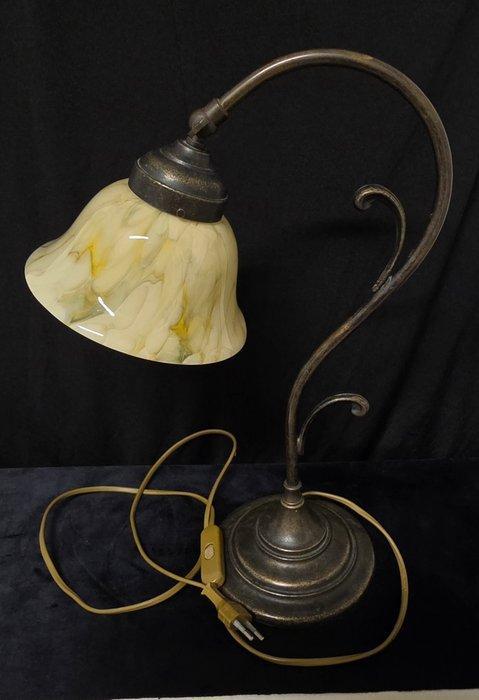 Nachtlampje - Verguld messing - Lampe uranium vintage, Antiek en Kunst, Curiosa en Brocante