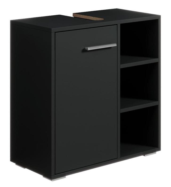 Wastafelkast Neptunus 60 x 28 x 60 cm Zwart Badkamerkast, Huis en Inrichting, Badkamer | Badkamermeubels, Nieuw, Verzenden