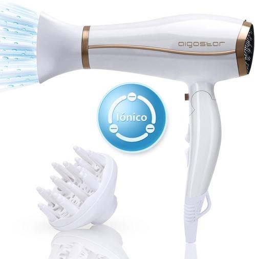Aigostar föhn - Inklapbare Haardroger - 3 Standen - 2200W -, Huis en Inrichting, Woonaccessoires | Overige, Verzenden