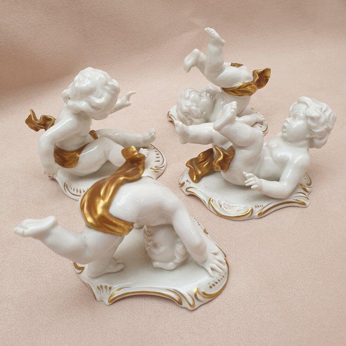 Rudolf Kammer - Figurine miniature - Cherub (4) - Porcelaine, Antiek en Kunst, Antiek | Glaswerk en Kristal