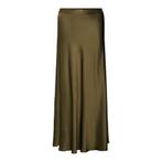 Milano Italy • groene satijnen midi rok • 36, Verzenden