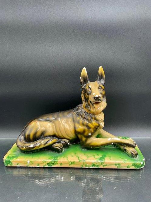 P.J. Déposé 450 - Beeld, Berger Allemand - 22 cm - Gips, Antiek en Kunst, Curiosa en Brocante