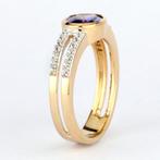 Zonder Minimumprijs - Ring Verguld - 1.32ct. tw. Tanzaniet -, Nieuw