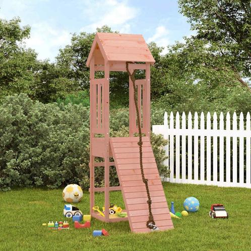 vidaXL Speelhuis met klimwand massief douglashout, Kinderen en Baby's, Speelgoed | Buiten | Speeltoestellen, Nieuw, Verzenden