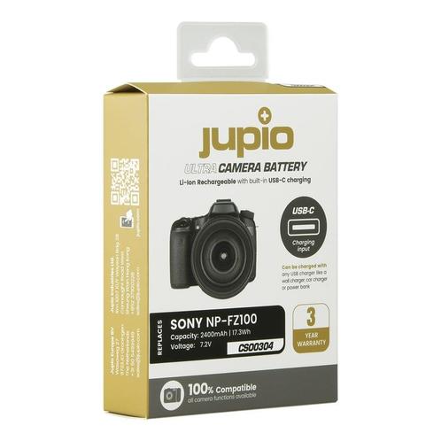 Jupio Accu Sony NP-FZ100 Ultra C (CS00304) USB-C Input, Audio, Tv en Foto, Accu's en Batterijen, Nieuw, Ophalen of Verzenden