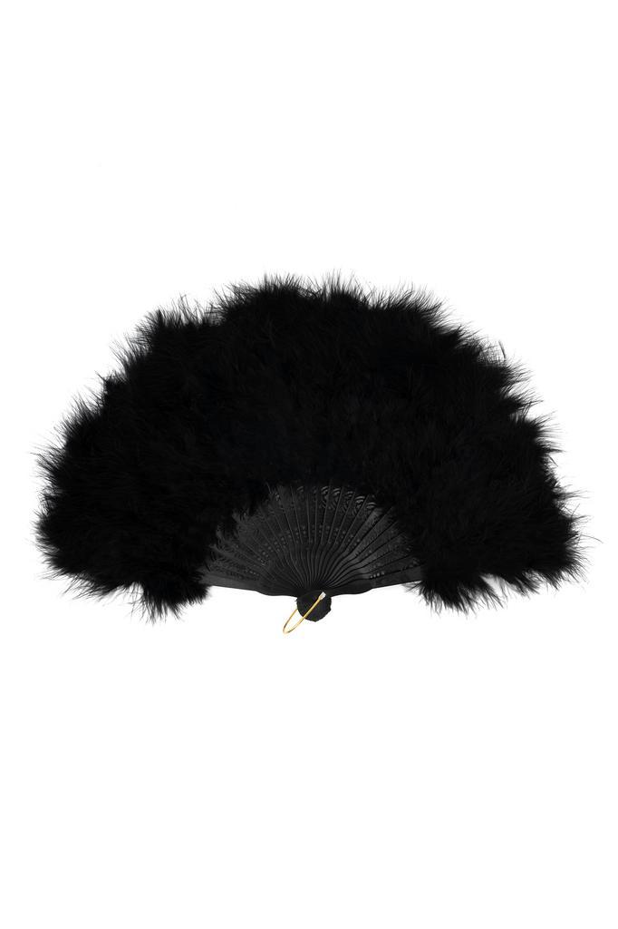 Waaier Luxe Zwart Fan Veertjes Dons Zwarte Handwaaier Vouwwa, Kleding | Dames, Carnavalskleding en Feestkleding, Nieuw, Ophalen of Verzenden
