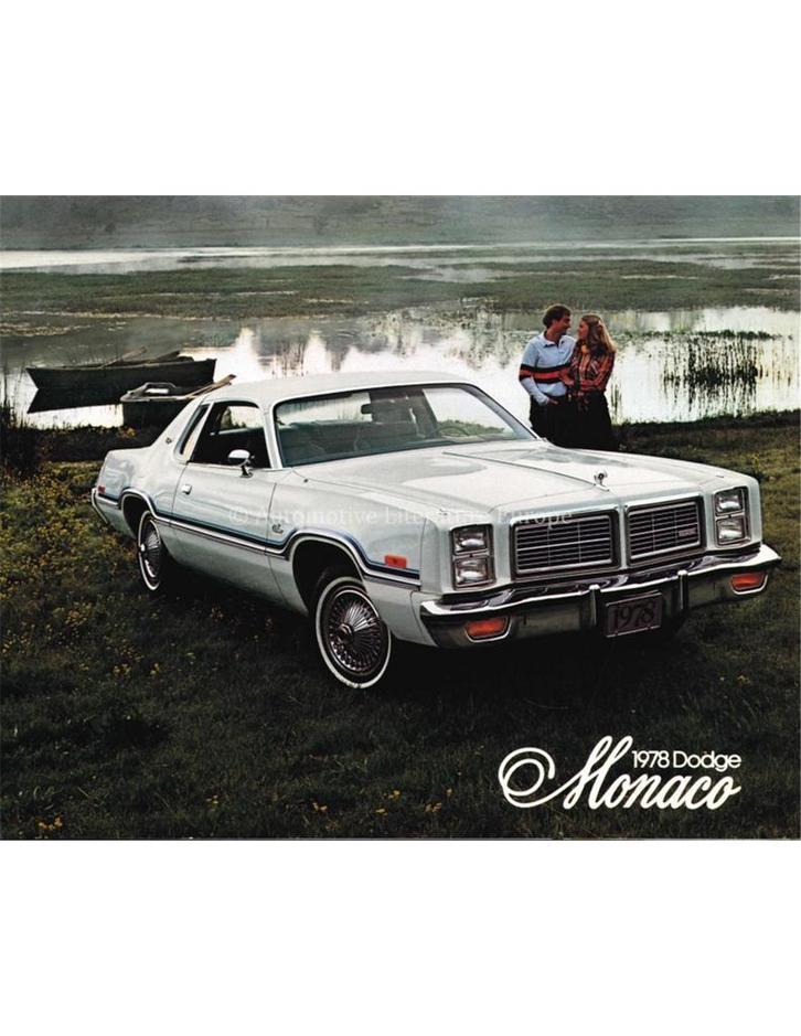 1978 DODGE MONACO BROCHURE ENGELS, Livres, Autos | Brochures & Magazines