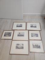 Onbekende kunstenaar - 7 stampe antiche, vedute di varie