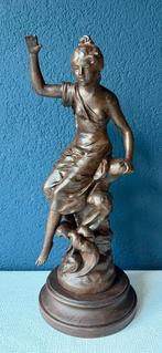 Beeld, LAdieu - 40 cm - Hout, Metaal