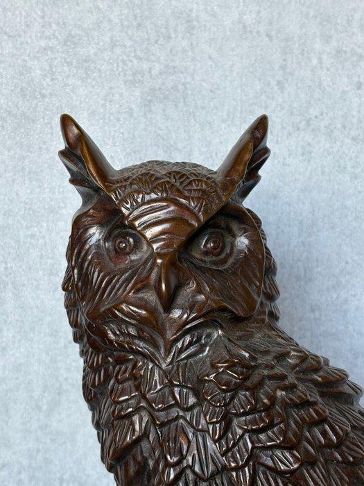 Beeld, Uil 40 cm / 8 kg - 40 cm - Brons, Antiek en Kunst, Curiosa en Brocante