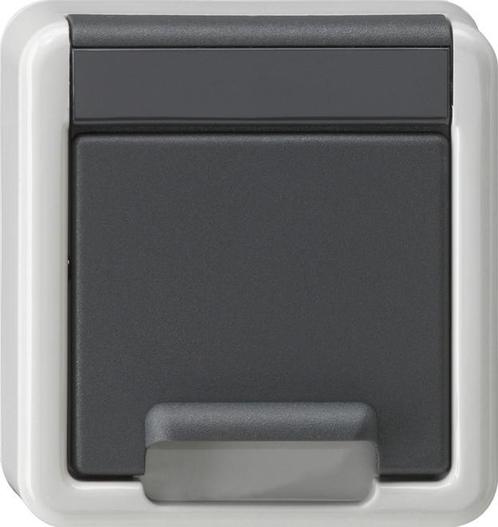 Gira Schuko stopcontactdeksel met afdekking voor, Doe-het-zelf en Bouw, Elektriciteit en Kabels, Verzenden