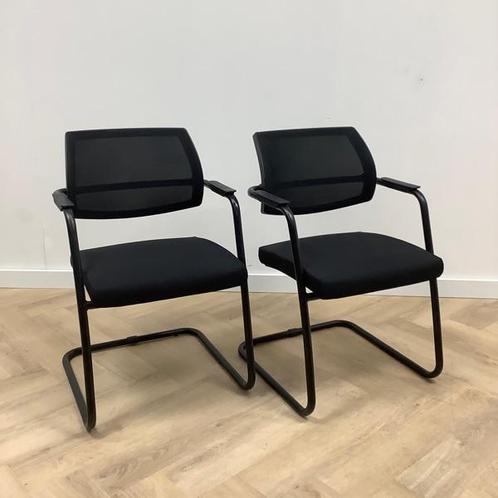 Tweedehands complete van 2 stuks Sitland vergaderstoelen,, Huis en Inrichting, Stoelen, Zwart, Gebruikt, Eén