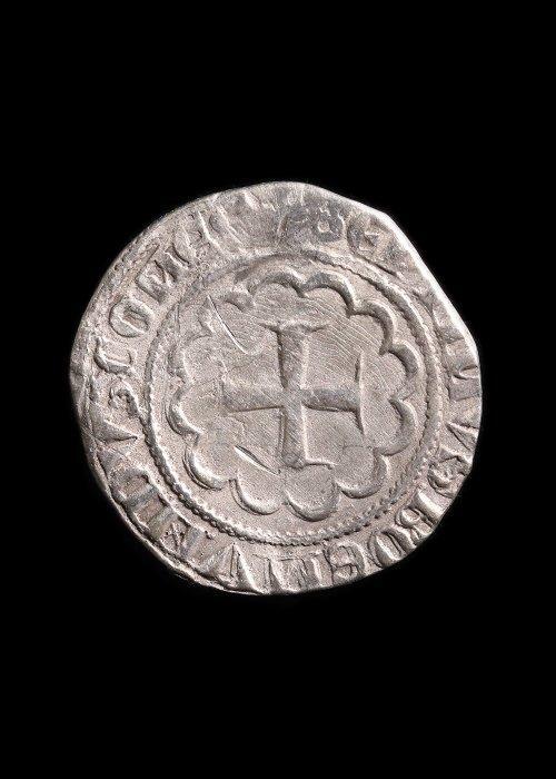 Middeleeuwen, kruisvaardersperiode Zilver Geslagen munt, Antiquités & Art, Antiquités | Autres Antiquités