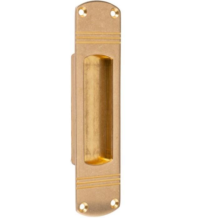Schuifdeurkom Art-Deco messing antiek, Doe-het-zelf en Bouw, Hang- en Sluitwerk, Klink of Kruk, Nieuw, Overige materialen