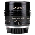 Lensbaby Velvet 56 Zwart (Canon) met garantie, TV, Hi-fi & Vidéo, Photo | Lentilles & Objectifs, Overige typen, Verzenden