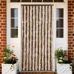 vidaXL Vliegengordijn 90x200 cm chenille beige en lichtbruin, Doe-het-zelf en Bouw, Deuren en Vliegenramen, Verzenden, Nieuw