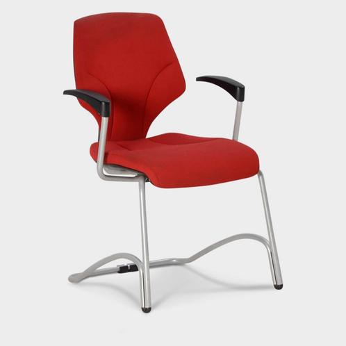 Vergaderstoel Giroflex 64, rood, slede frame, Huis en Inrichting, Stoelen, Ophalen of Verzenden