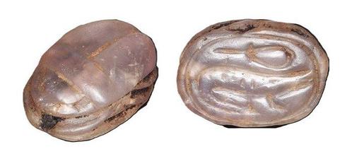 Egypte Stone Ancient Egyptian scarab Seal. c. 1750 - 1570, Postzegels en Munten, Munten | Europa | Niet-Euromunten