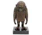 Figurine - Monkey leader - Bronze, Marbre