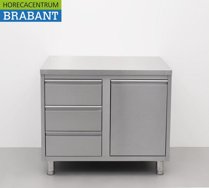 HCB inox Armoire de travail Table de travail Poubelle et 3, Articles professionnels, Horeca | Autre, Envoi