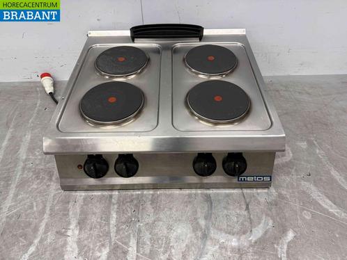 RVS Metos 4 pits elektrisch fornuis kookplaat 80 cm 400V, Zakelijke goederen, Horeca | Keukenapparatuur, Ophalen of Verzenden