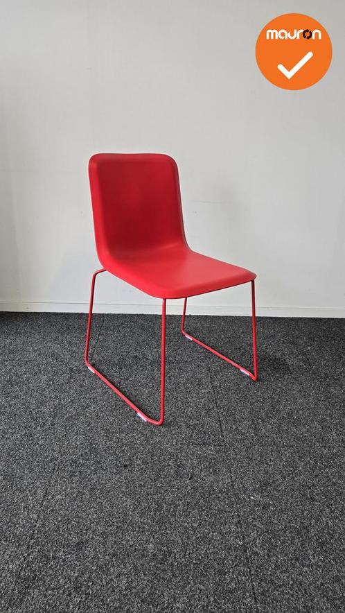 Lensvelt vergaderstoel - rood kunststof, Zakelijke goederen, Kantoor en Winkelinrichting | Kantoormeubilair en Inrichting, Stoel