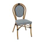 Nieuwe Terrasstoel Parijs - Zwart / wit- Vintage/Café, Tuin en Terras, Ophalen