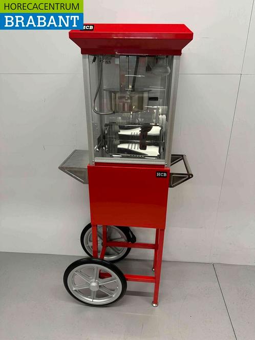 Machine à pop-corn Machine à pop-corn avec chariot rouge, Zakelijke goederen, Horeca | Keukenapparatuur, Verzenden