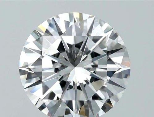 1 pcs Diamant  (Natuurlijk)  - 2.02 ct - Rond - D, Handtassen en Accessoires, Edelstenen